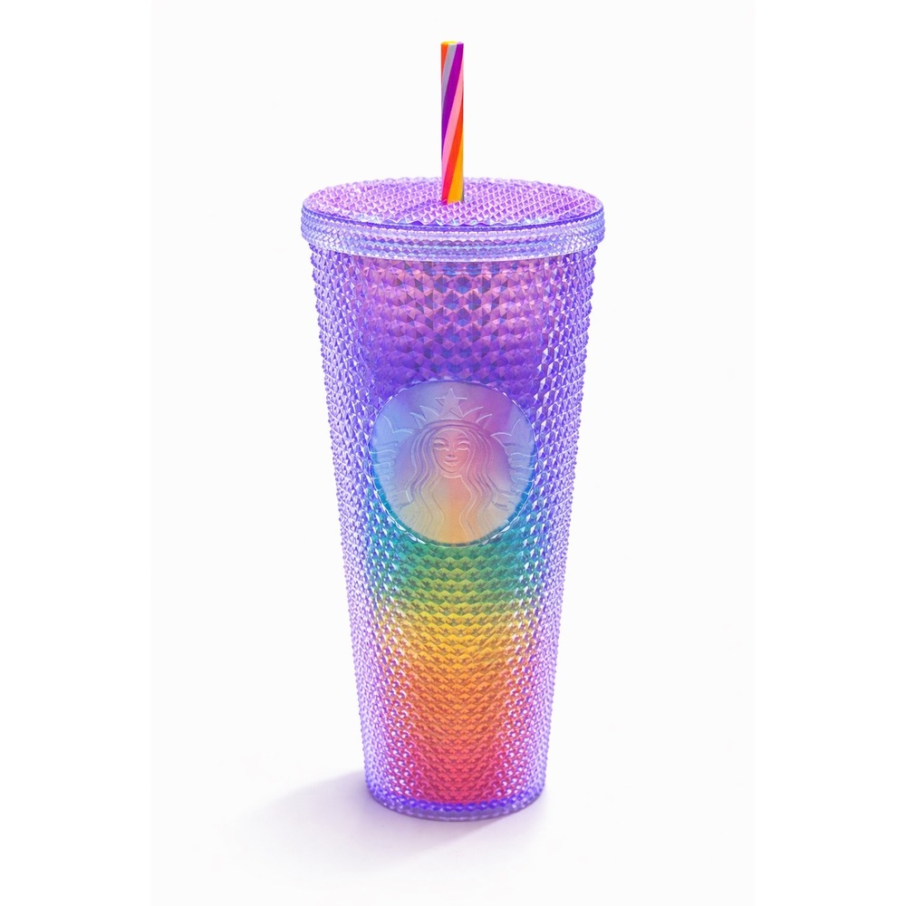 Starbucks Sophie‎ Birkin Studded Tumbler 24oz Rainbow Iridescent Cup